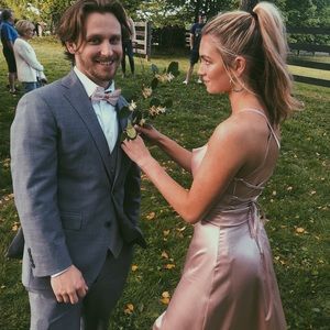 Champagne pink dress